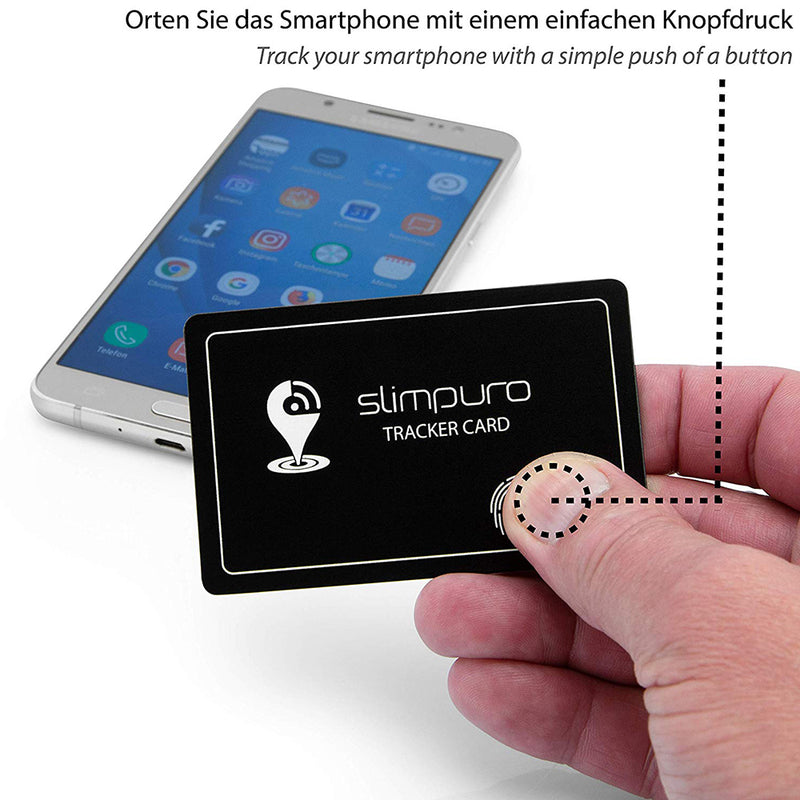 Tracker card with Bluetooth
